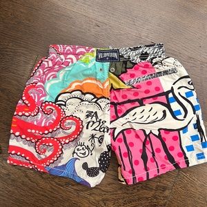 Vilebrequin Boys graffiti swim trunks bathing suit - 8 years